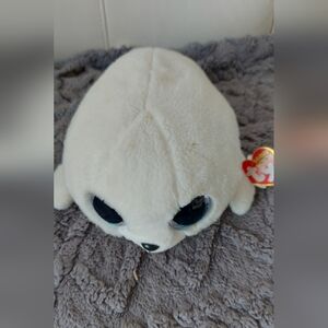 TY Beanie Boo Icy White Seal Plush - Soft Stuffed Animal